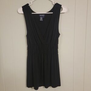 Vintage Y2K Max‎ Edition Womens Babydoll Top Size Small Black Whimsigoth Fairy